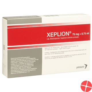 Xeplion Injektionssuspension 75mg/0.75ml Fertigspritze 0.75ml Xeplion Injektionssuspension 75mg/0.75ml Fertigspritze 0.75ml