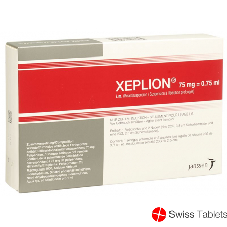 Xeplion Injektionssuspension 75mg/0.75ml Fertigspritze 0.75ml buy online