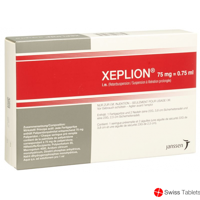 Buy online Xeplion Injektionssuspension 75mg/0.75ml Fertigspritze 0 ...