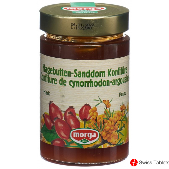 Morga Hagebutten-Sanddorn Konfitüre 350g buy online