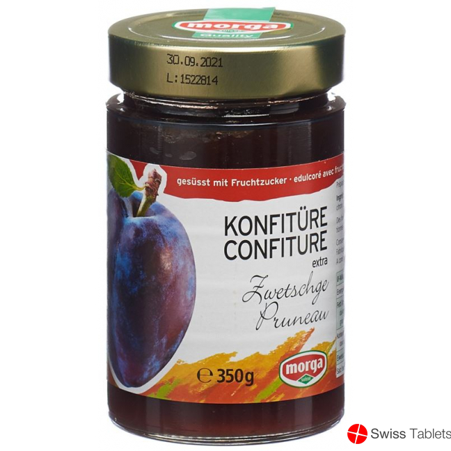 Morga Konfitüre Zwetschge mit Fruchtzucker 350g buy online