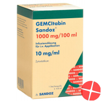 Gemcitabin Sandoz Infusionslösung 1000mg/100ml Durchstechflasche