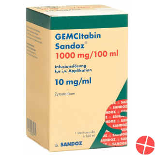 Gemcitabin Sandoz Infusionslösung 1000mg/100ml Durchstechflasche