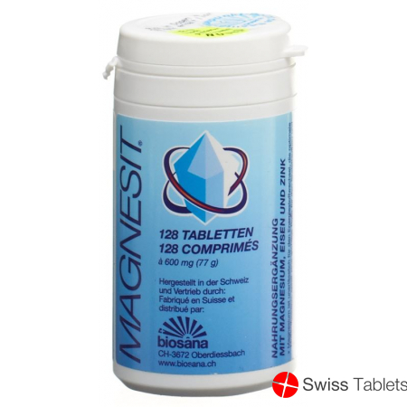 Magnesit Mineralsalz Tabletten Konzentriert Dose 128 Stück buy online