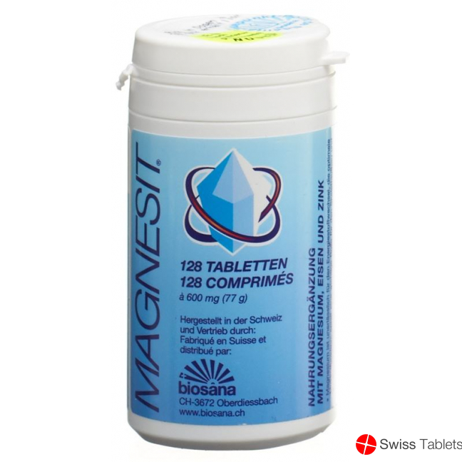 Magnesit Mineralsalz Tabletten Konzentriert Dose 128 Stück buy online