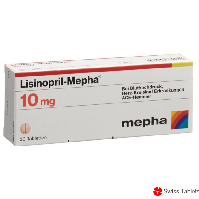 Lisinopril Mepha Tabletten 10mg 30 Stück buy online