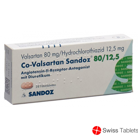Co Valsartan Sandoz Filmtabletten 80/12.5 28 Stück buy online