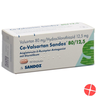 Co Valsartan Sandoz 80/12.5 mg 98 tablets Co Valsartan Sandoz 80/12.5 mg 98 tablets