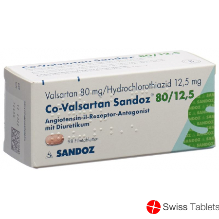 Co Valsartan Sandoz Filmtabletten 80/12.5 98 Stück buy online