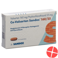 Co Valsartan Sandoz 160/25 mg 28 tablets