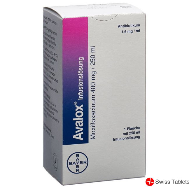 Avalox Infusionslösung 400mg/250ml 250ml buy online