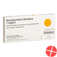 Noradrenalin Sint 1mg/1ml O Disulf 10 Ampullen 1ml Noradrenalin Sint 1mg/1ml O Disulf 10 Ampullen 1ml