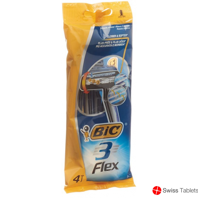 Bic Flex 3 Klingenrasierer 4 Stück buy online
