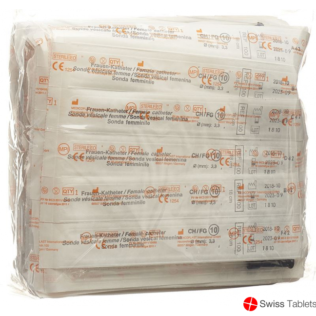 Qualimed Frauenkatheter 18cm Ch10 PVC Steril 100 Stück buy online