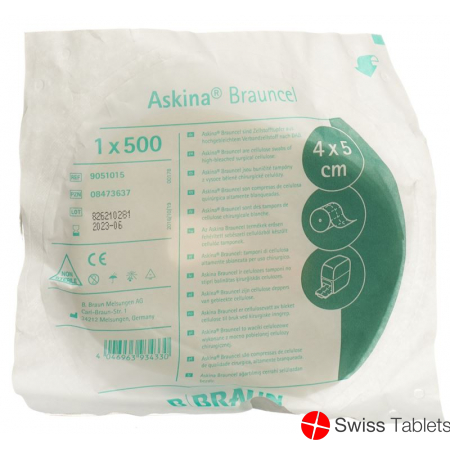 Askina Brauncel Zellstofftupfer 500 Stück buy online