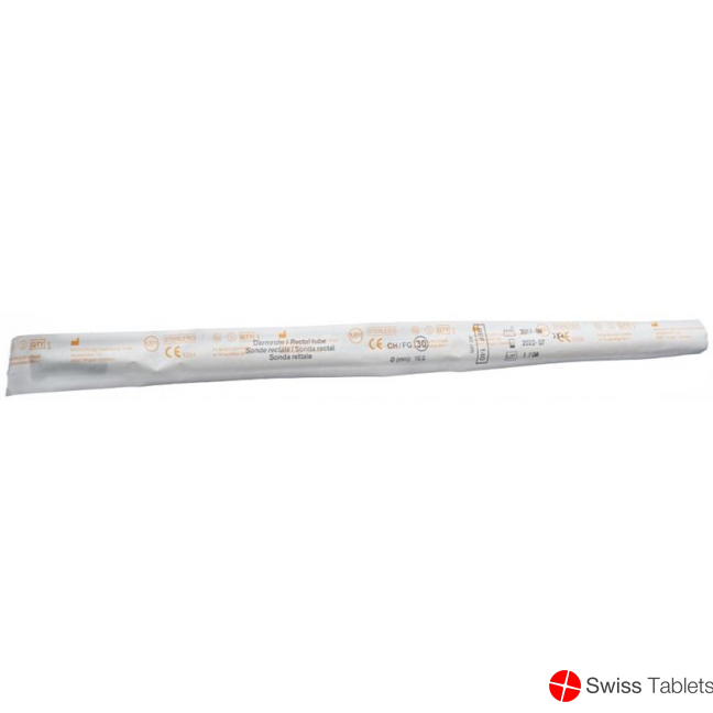 Qualimed Darmrohr 40cm Ch30 PVC Steril buy online