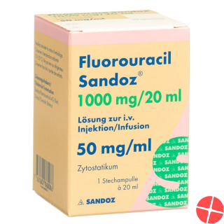 Fluorouracil Sandoz 1000mg/20ml Durchstechflasche 20ml