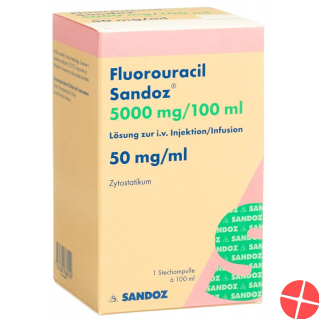 Fluorouracil Sandoz 5000mg/100ml Durchstechflasche 100ml