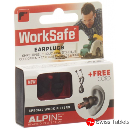 Alpine Worksafe earplugs 1 pair buy online