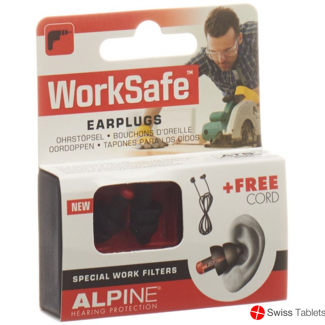 Alpine Worksafe earplugs 1 pair buy online