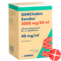 Gemcitabin Sandoz Infusionskonzentrat 2000mg/50ml Durchstechflasche