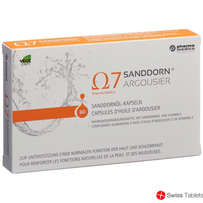 Ω7 Sanddorn Argousier Sea Buckthorn Oil Capsules 60 Caps buy online