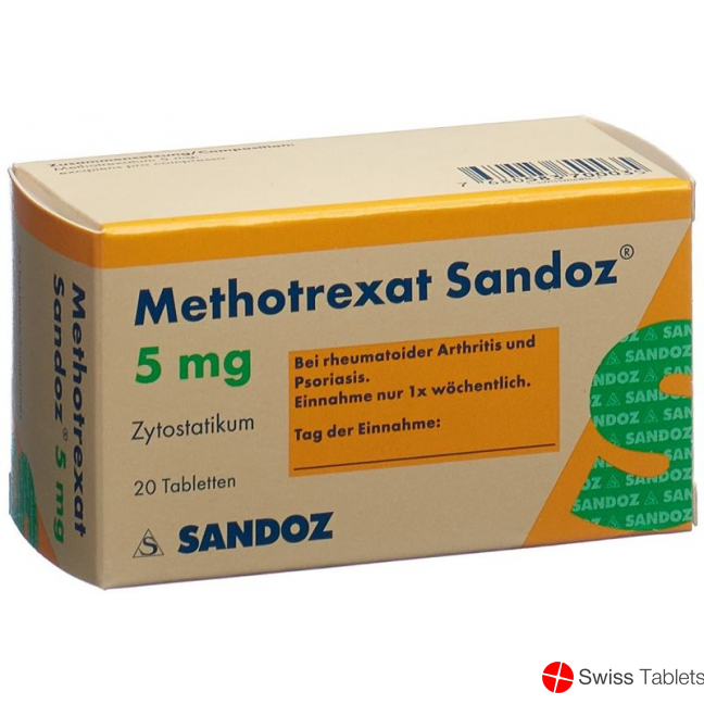 Methotrexat Sandoz Tabletten 5mg 20 Stück buy online