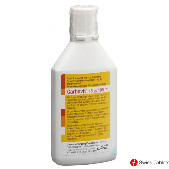 Carbovit Suspension 15g/100ml Oral 100ml buy online