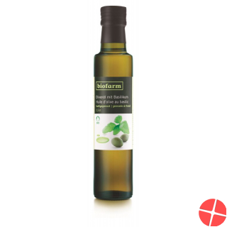 Biofarm Olivenöl mit Basilikum Knospe 250ml