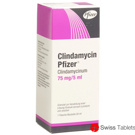 Clindamycin Pfizer Granulat 75mg/5ml Flasche 80ml buy online