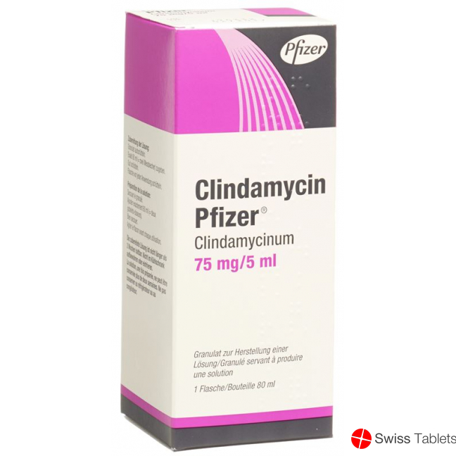 Clindamycin Pfizer Granulat 75mg/5ml Flasche 80ml buy online