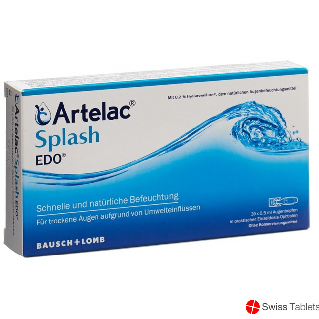 Artelac Splash Edo Augentropfen 30 Monodosis 0.5ml buy online