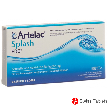Artelac Splash Edo Augentropfen 10 Monodosis 0.5ml buy online