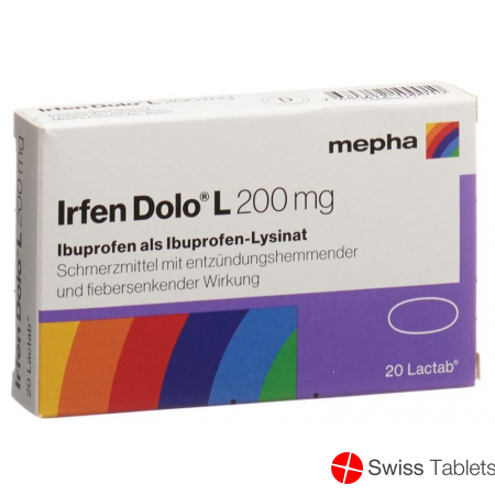 Irfen Dolo L Lactabs 200mg 20 Stück buy online Irfen Dolo L Lactabs 200mg 20 Stück buy online