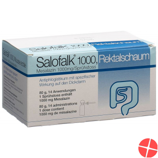 Salofalk Rektsch 1000 mg/dose 14 doses