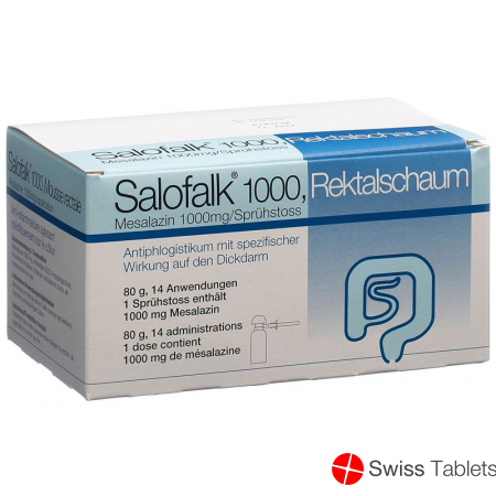 Salofalk Rektsch 1000 mg/dose 14 doses buy online