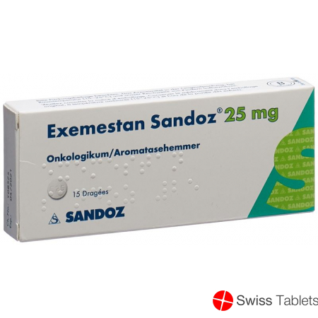 Exemestan Sandoz Filmtabletten 25mg 15 Stück buy online