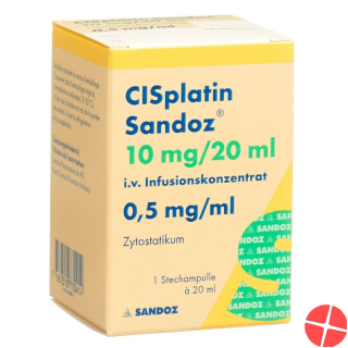 Cisplatin Sandoz 10mg/20ml Durchstechflasche 20ml