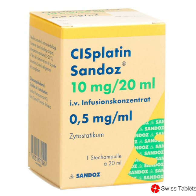 Cisplatin Sandoz 10mg/20ml Durchstechflasche 20ml buy online