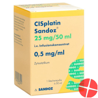 Cisplatin Sandoz 25mg/50ml Durchstechflasche 50ml