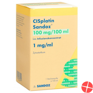 Cisplatin Sandoz 100mg/100ml Durchstechflasche 100ml