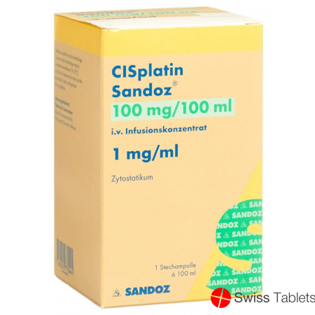 Cisplatin Sandoz 100mg/100ml Durchstechflasche 100ml buy online