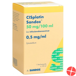 Cisplatin Sandoz 50mg/100ml Durchstechflasche 100ml