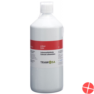 Trawosa 1 L strawberry food coloring bottle