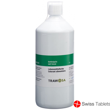 Trawosa Lebensmittelfarbstoff Dunkelgrün Flasche 1L buy online