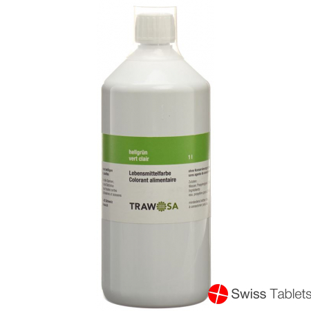 Trawosa Lebensmittelfarbstoff Hellgrün Flasche 1L buy online
