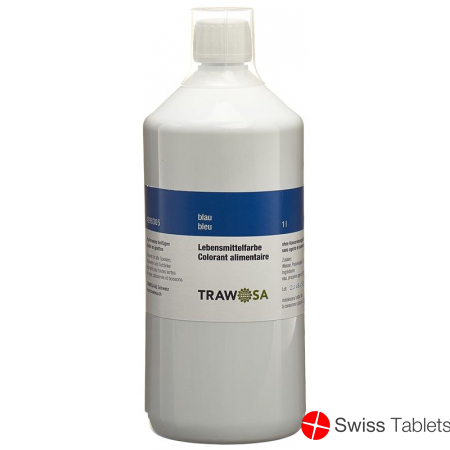 Trawosa Lebensmittelfarbstoff Blau Flasche 1L buy online