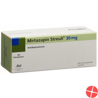 Mirtazapin Streuli Filmtabletten 30mg 100 Stück