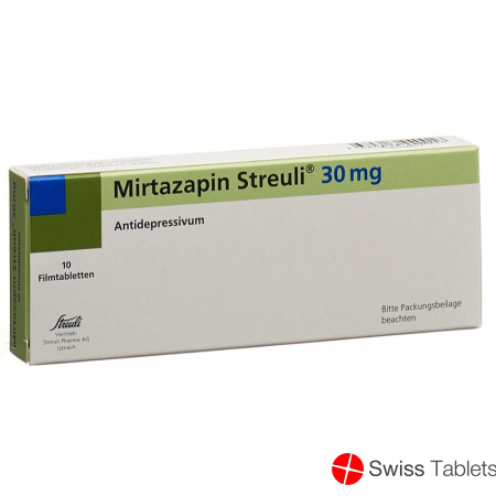 Mirtazapin Streuli Filmtabletten 30mg 10 Stück buy online