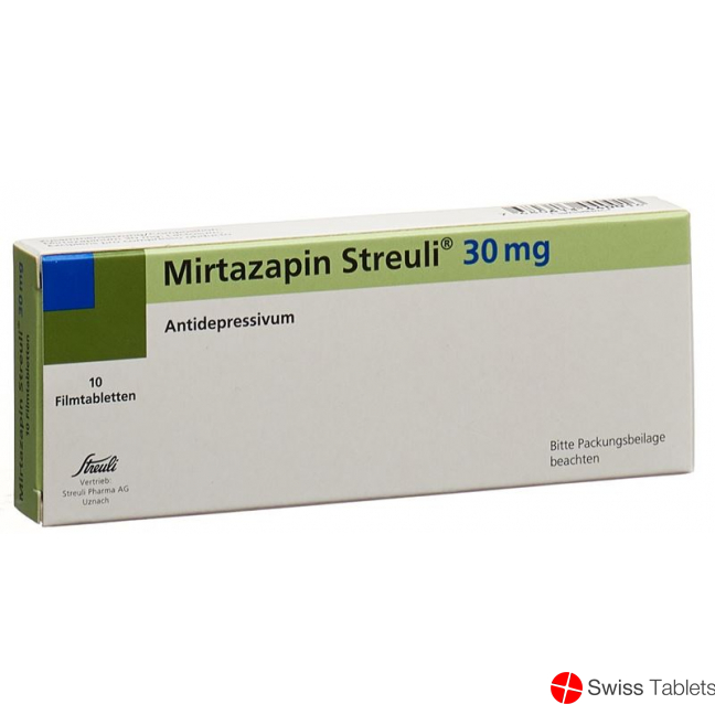 Mirtazapin Streuli Filmtabletten 30mg 10 Stück buy online